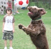 Soccer training.